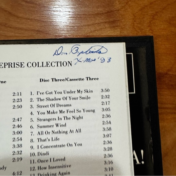 Vtg Frank Sinatra The Reprise Collection 1990 81 Tracks 4 CD Box Set EUC Tested - Picture 6 of 15